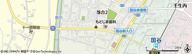 栃木県壬生町（下都賀郡）落合周辺の地図