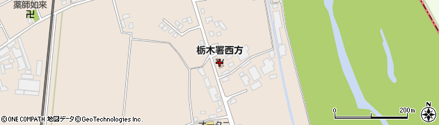 栃木消防署西方分署周辺の地図