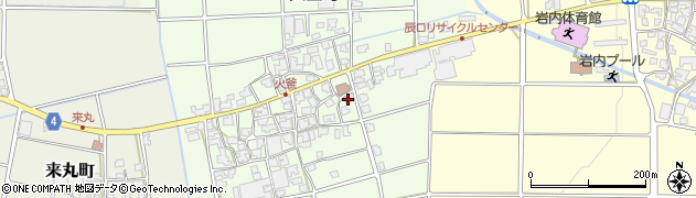 石川県能美市火釜町187周辺の地図