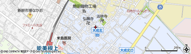 石川県能美市大成町（ロ）周辺の地図
