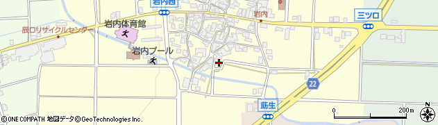 石川県能美市岩内町イ113周辺の地図