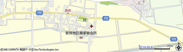 石川県能美市新保町ヘ周辺の地図