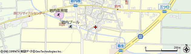 石川県能美市岩内町イ115周辺の地図