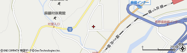 長野県麻績村（東筑摩郡）麻（叶里）周辺の地図