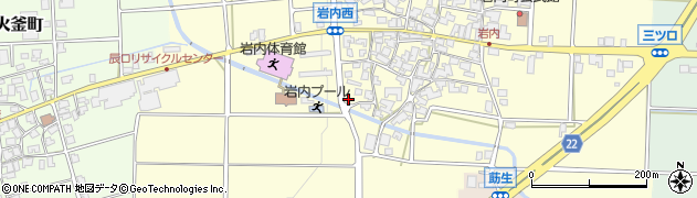 石川県能美市岩内町イ151周辺の地図