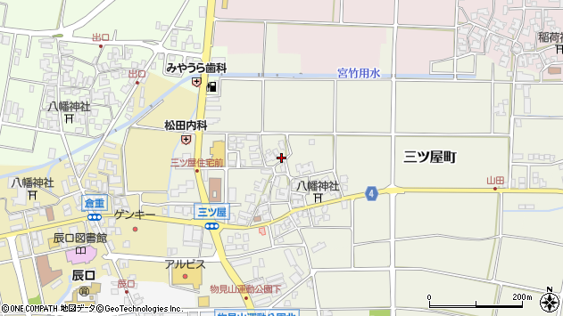 〒923-1243 石川県能美市三ツ屋町の地図