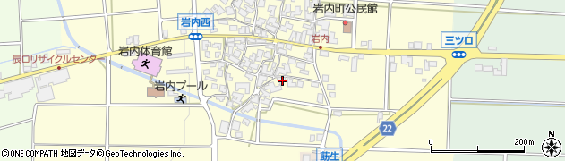石川県能美市岩内町イ106周辺の地図