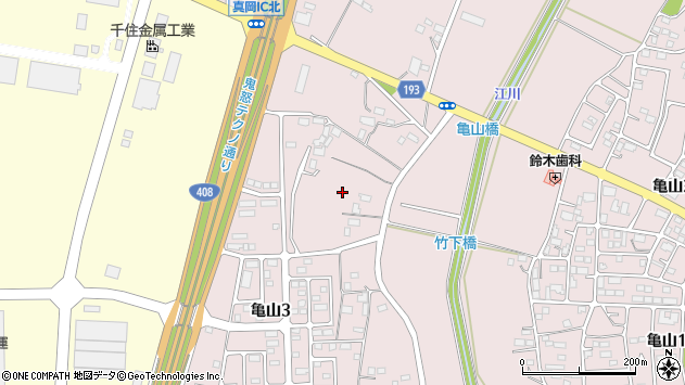 〒321-4363 栃木県真岡市亀山の地図