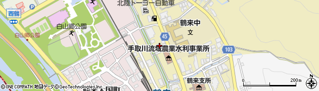 石川県白山市鶴来本町４丁目リ35周辺の地図