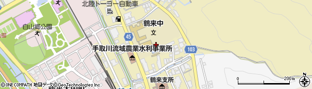 石川県白山市鶴来本町（４丁目リ）周辺の地図
