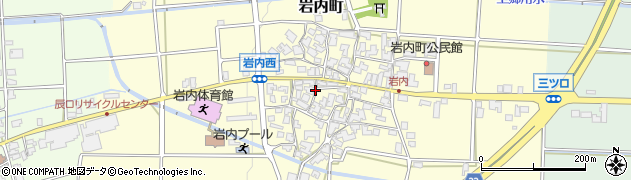 石川県能美市岩内町イ周辺の地図