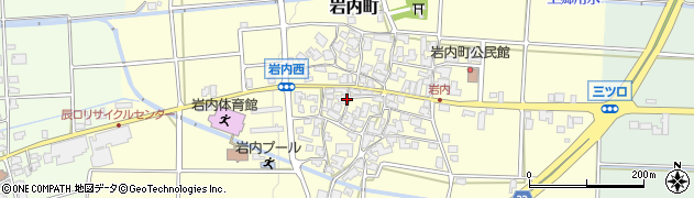 石川県能美市岩内町（イ）周辺の地図