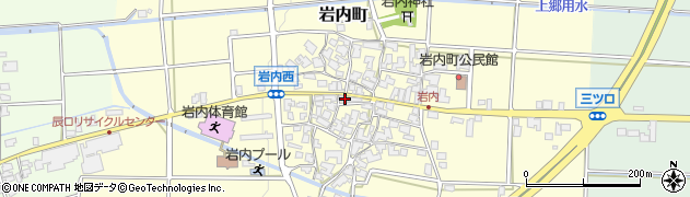 石川県能美市岩内町イ140周辺の地図