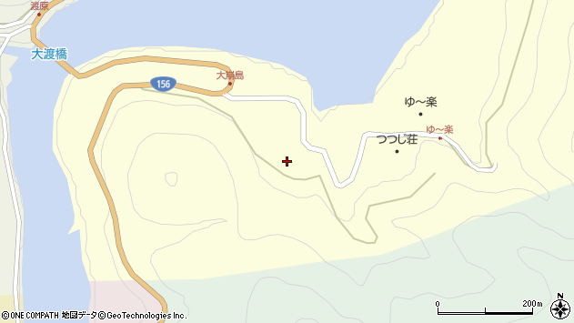 〒939-1902 富山県南砺市大崩島の地図