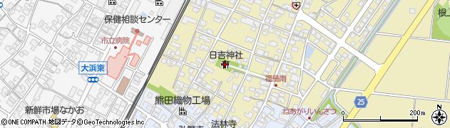 福島町日吉神社周辺の地図