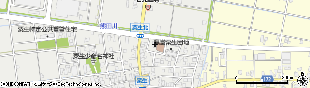 粟生児童公園周辺の地図