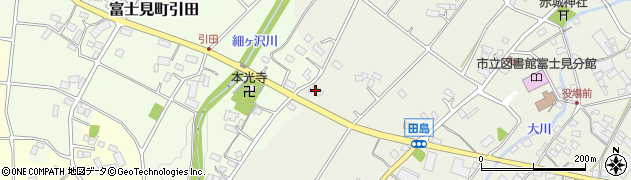 群馬県前橋市富士見町田島463周辺の地図