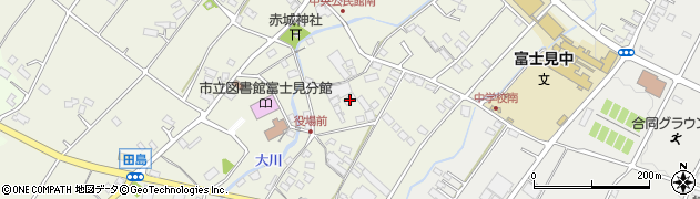 群馬県前橋市富士見町田島27周辺の地図