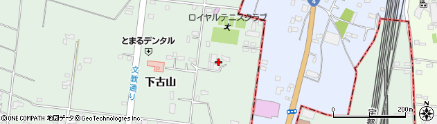 栃木県下野市下古山3317周辺の地図