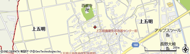 長野県坂城町（埴科郡）上五明周辺の地図