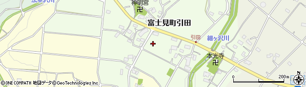 群馬県前橋市富士見町引田81周辺の地図