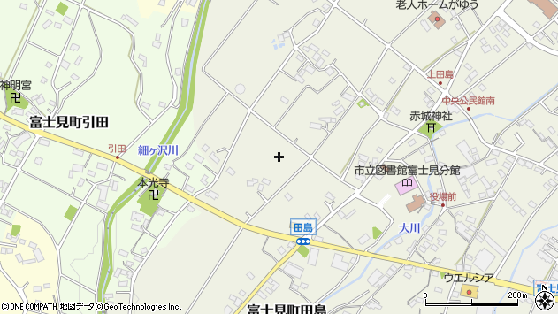 〒371-0114 群馬県前橋市富士見町田島の地図