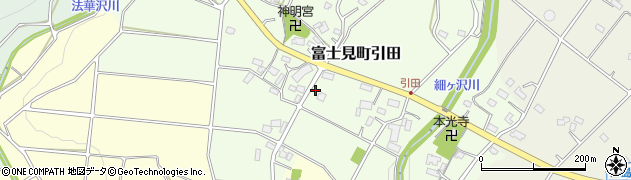群馬県前橋市富士見町引田68周辺の地図