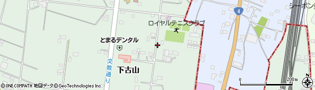 栃木県下野市下古山3315周辺の地図