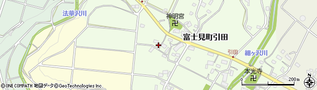 群馬県前橋市富士見町引田258周辺の地図
