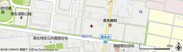 石川県能美市粟生町（レ）周辺の地図
