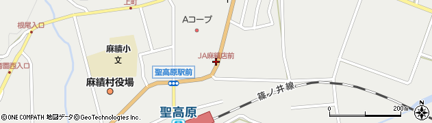 JA麻績店前周辺の地図