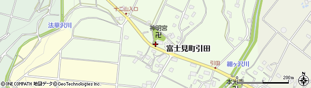群馬県前橋市富士見町引田265周辺の地図