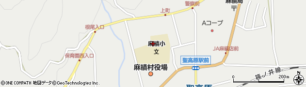 長野県麻績村（東筑摩郡）麻（中町）周辺の地図