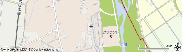 栃木県栃木市西方町金井周辺の地図