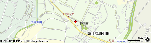 群馬県前橋市富士見町引田245周辺の地図