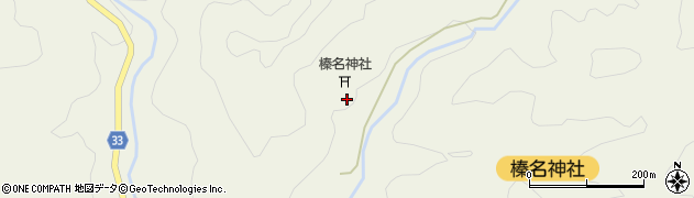 榛名神社の矢立スギ周辺の地図
