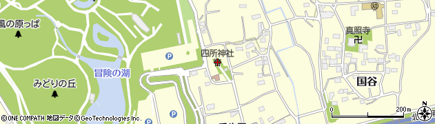 四所神社周辺の地図