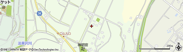 群馬県前橋市富士見町引田周辺の地図