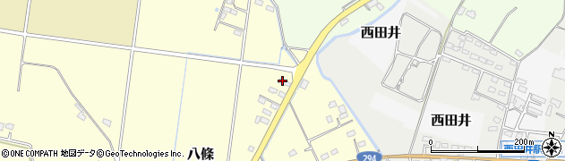 栃木県真岡市八條837周辺の地図