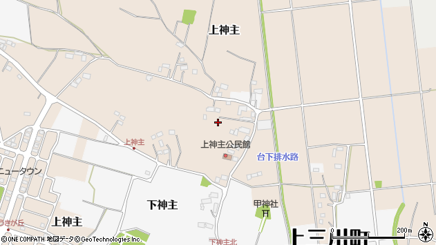〒329-0527 栃木県河内郡上三川町上神主の地図