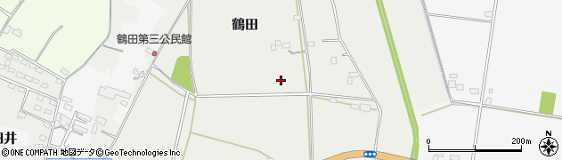 栃木県真岡市鶴田周辺の地図