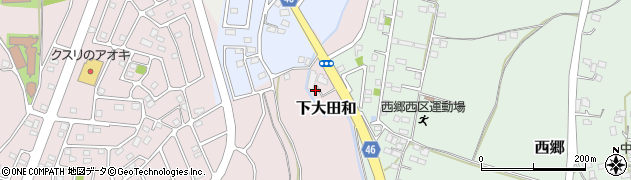 栃木県真岡市下大田和1490周辺の地図