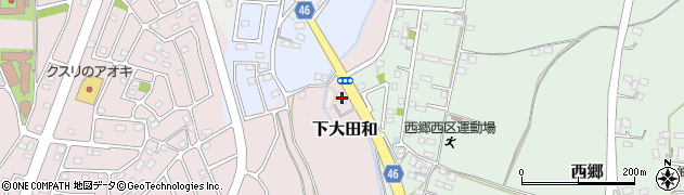 栃木県真岡市下大田和1489周辺の地図