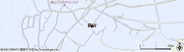 長野県千曲市新山周辺の地図