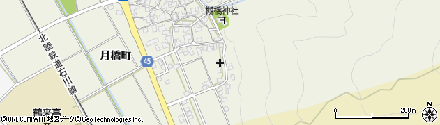 石川県白山市月橋町ル126周辺の地図