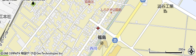 石川県能美市福島町ヘ周辺の地図