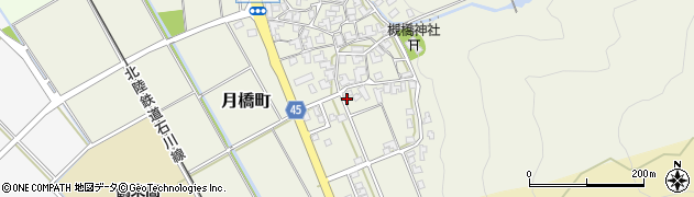 石川県白山市月橋町ル142周辺の地図