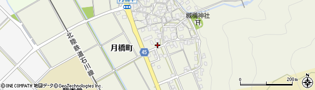 石川県白山市月橋町ル22周辺の地図