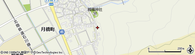 石川県白山市月橋町（ル）周辺の地図