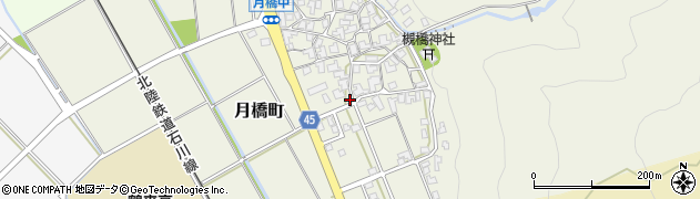 石川県白山市月橋町ル24-1周辺の地図